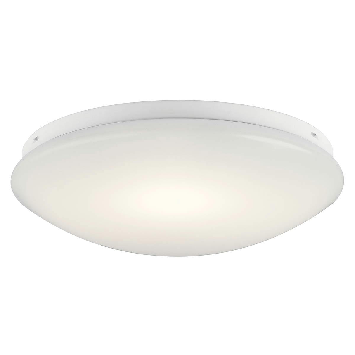 Ceiling Space 14" LED Flush Mount White on a white background