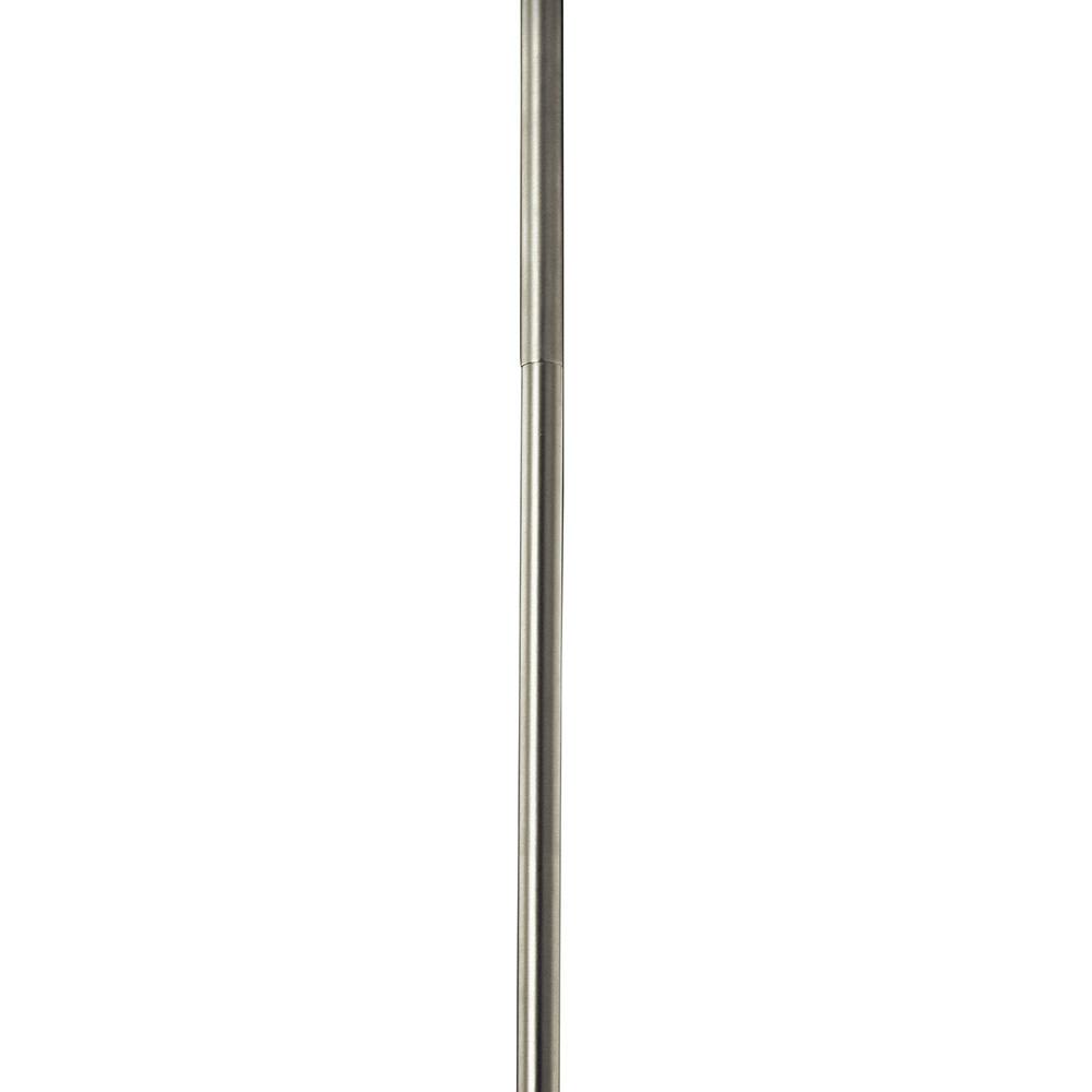 12" Stem in a Brushed Nickel finish on a white background