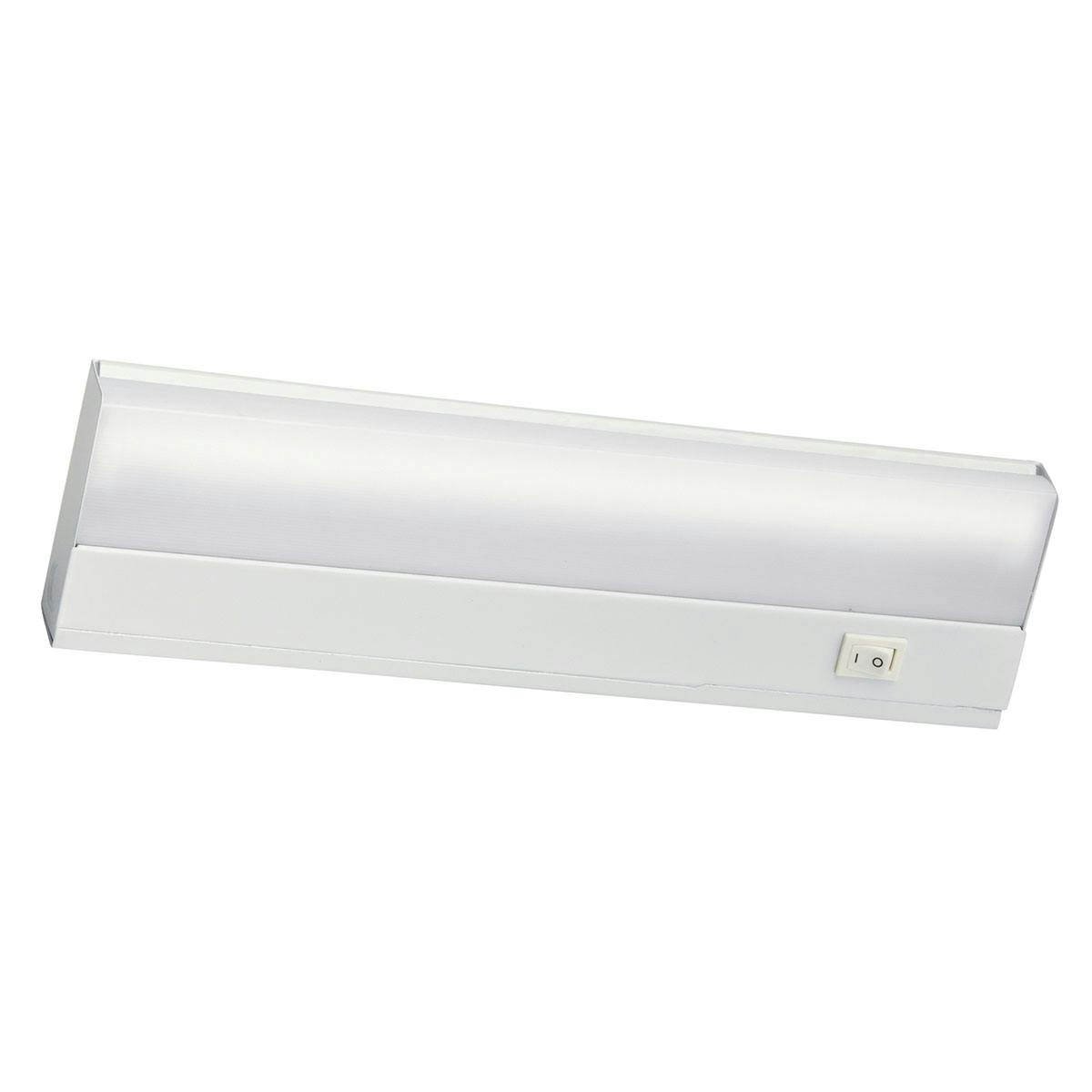 12" 8W Direct Wire Cabinet Light White on a white background