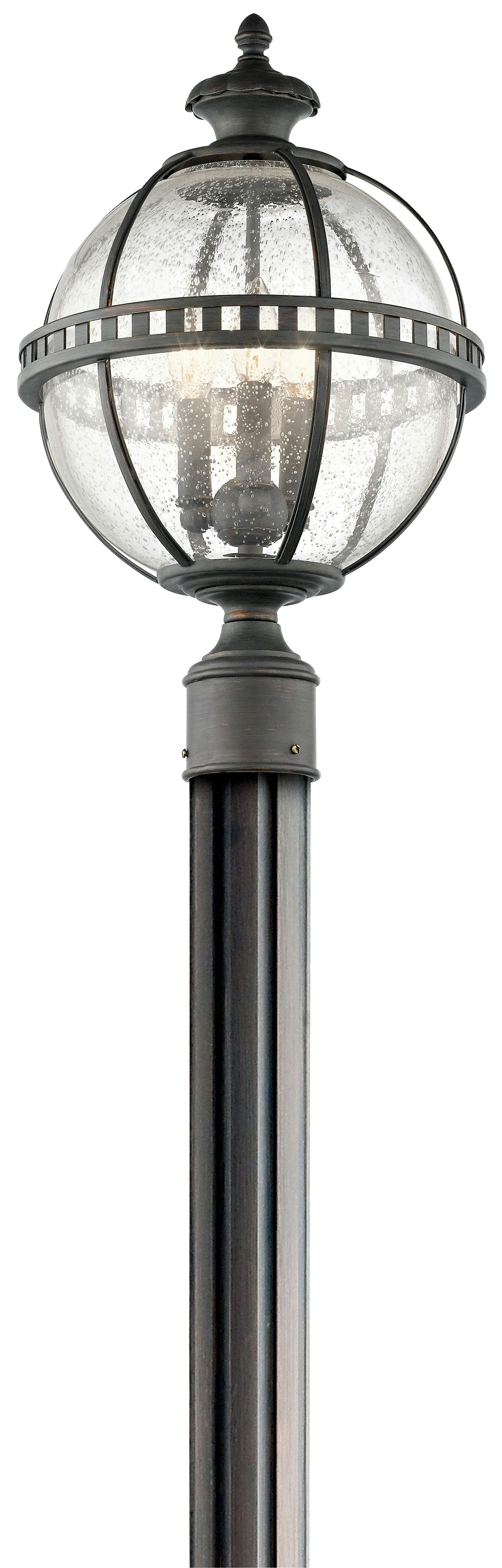 Halleron™ 3 Light Post Light Londonderry™ on a white background