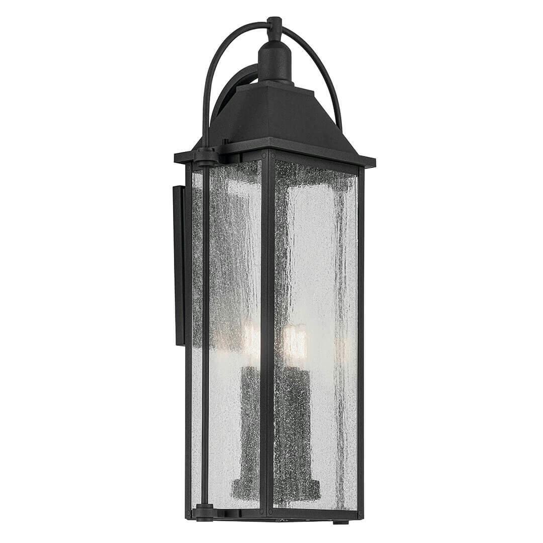 The Harbor Row 28.75" 4-Light Outdoor Wall Light in Textured Black on a white background