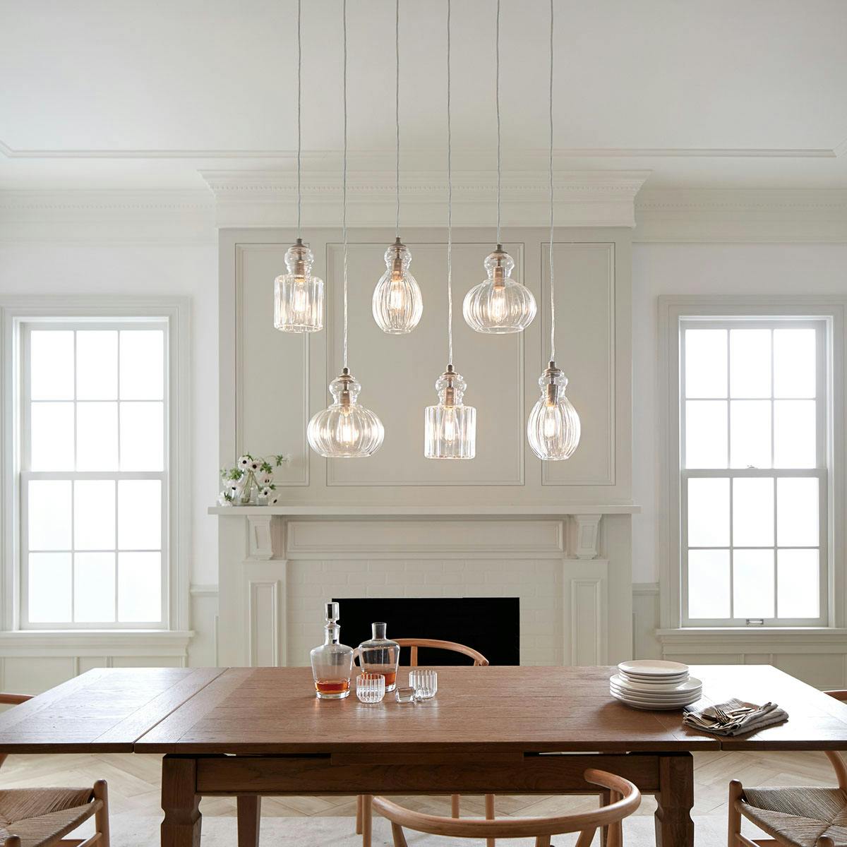 Day time dining room image featuring Riviera chandelier 43950NI