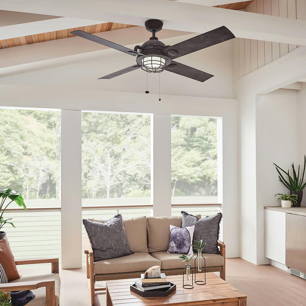 Day time porch image featuring Maor ceiling fan 310136WZC