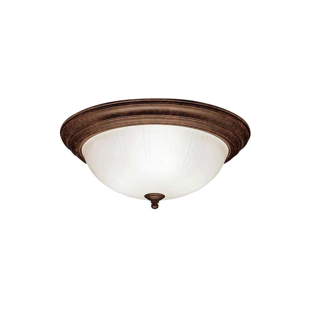 Hastings 15.25" Flush Mount Bronze on a white background