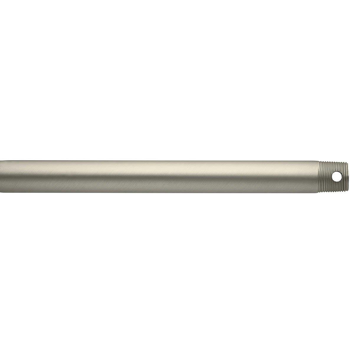 Dual Threaded 72" Downrod Brushed Nickel on a white background