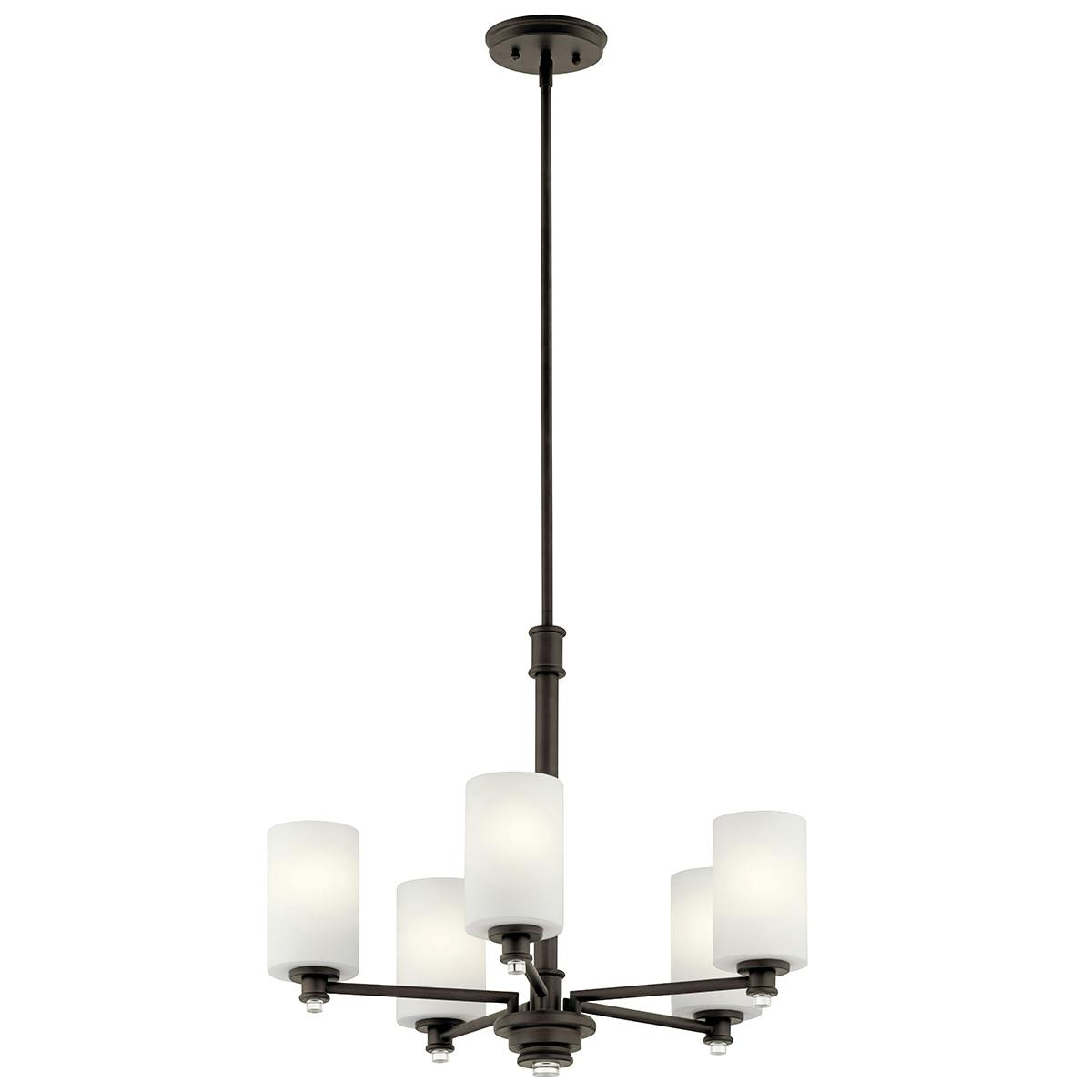 Joelson™ 5 Bulb Chandelier Bronze on a white background