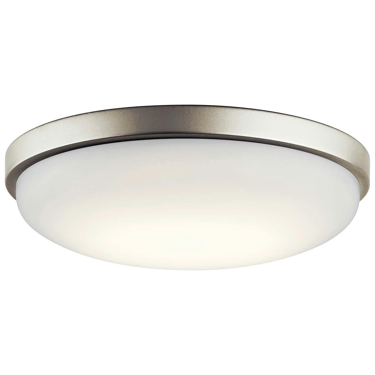 Ceiling Space 14.5" Flush Mount Nickel on a white background