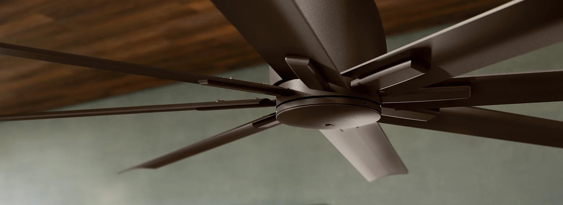 Close up of a breda ceiling fan