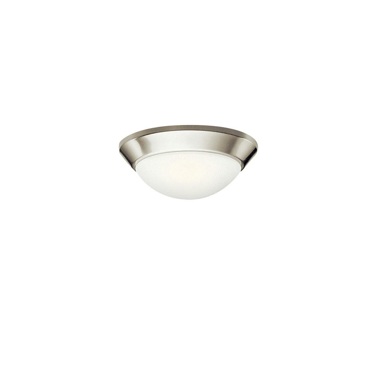 Ceiling Space 10" Flush Mount Nickel on a white background