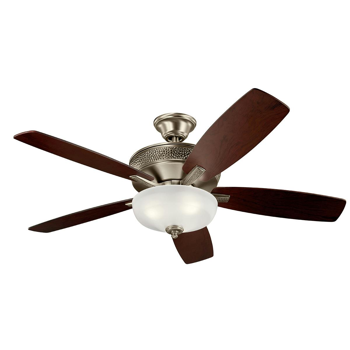 Monarch II LED 52" Fan Antique Pewter on a white background