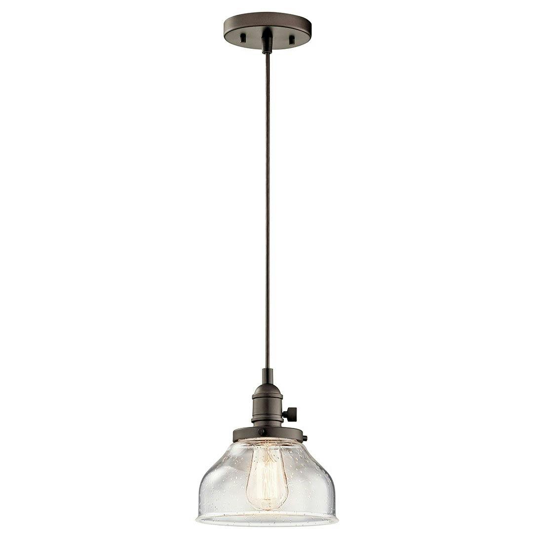 Avery 8.5" Bell Mini Pendant & Bronze on a white background