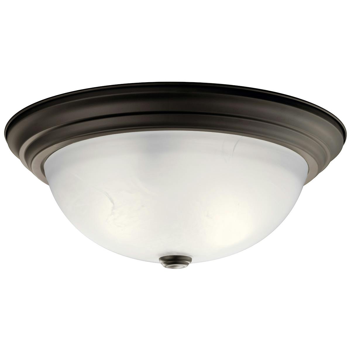 Ceiling Space 15.25" Flush Mount Bronze on a white background