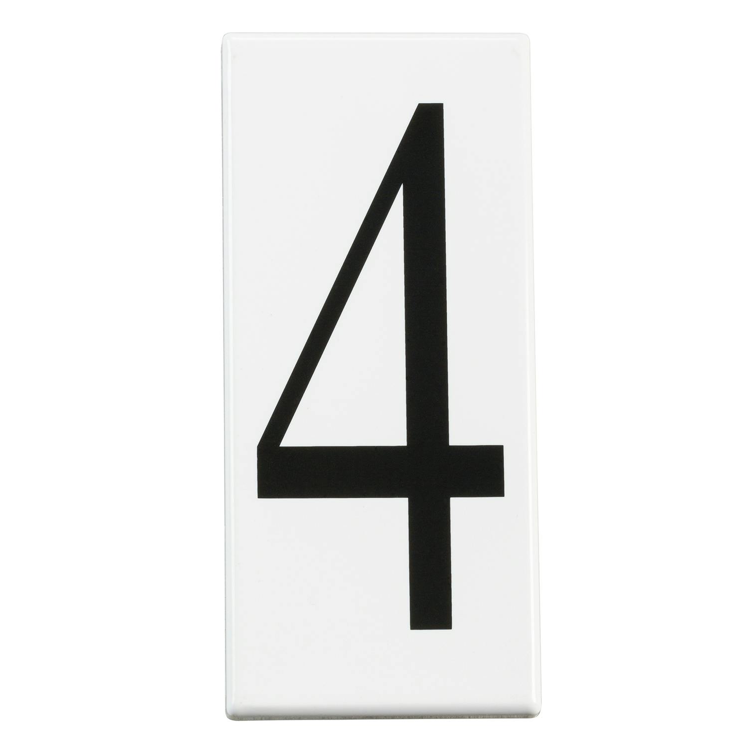 Address Light Number 4 Panel White on a white background