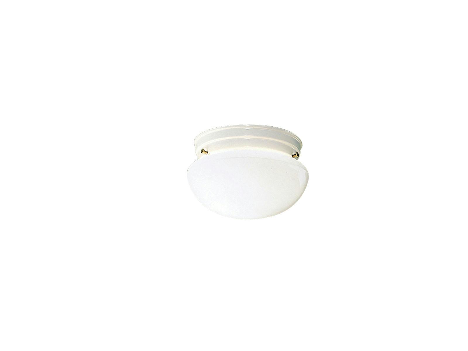 Ceiling Space 7.5" Flush Mount White on a white background