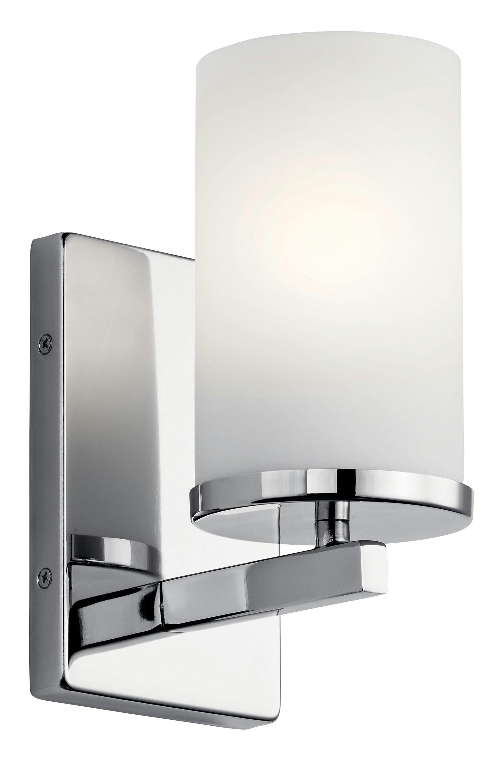 Crosby 9.25" 1 Light Sconce  Chrome on a white background