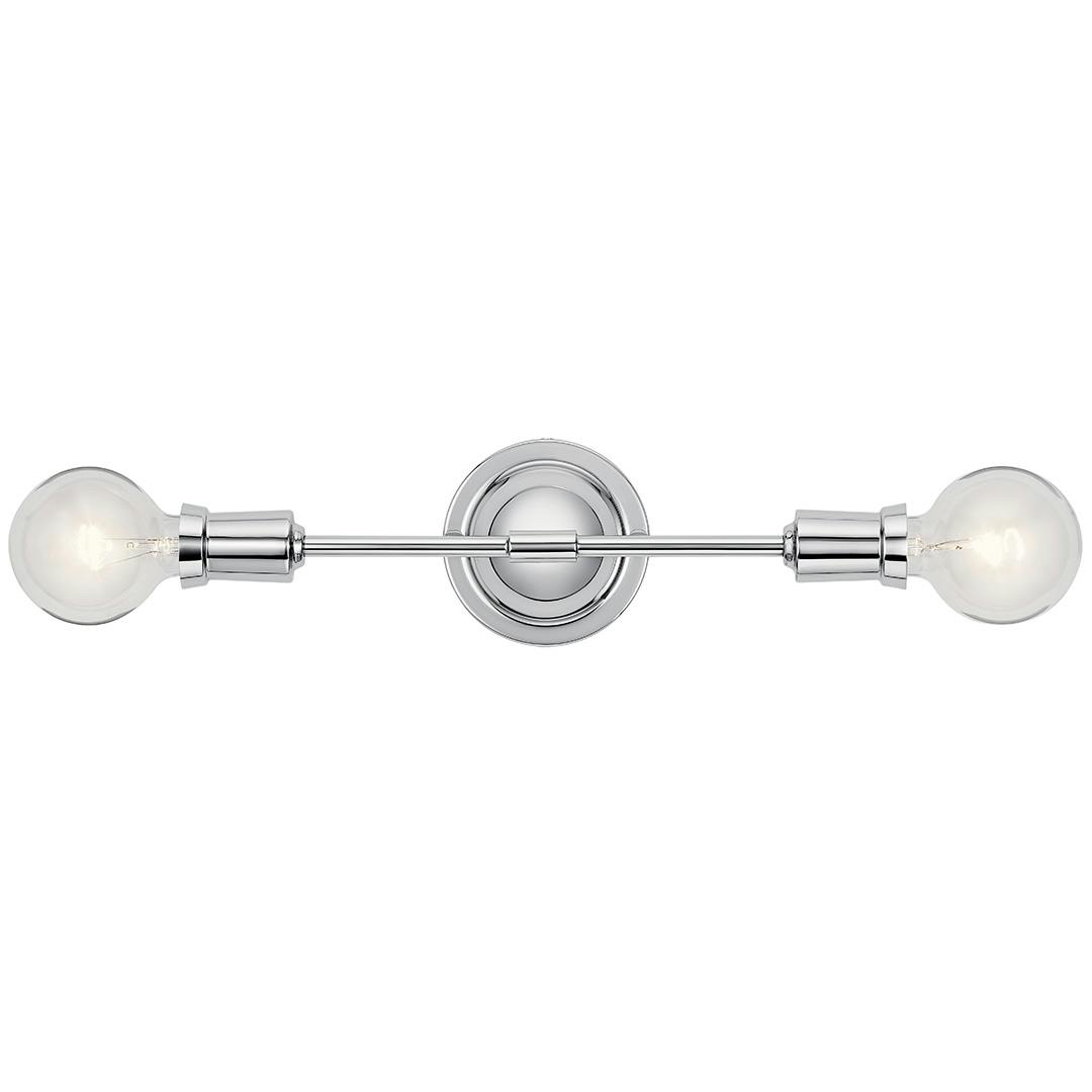Front view of the Armstrong Wall Sconce in Chrome on a white background