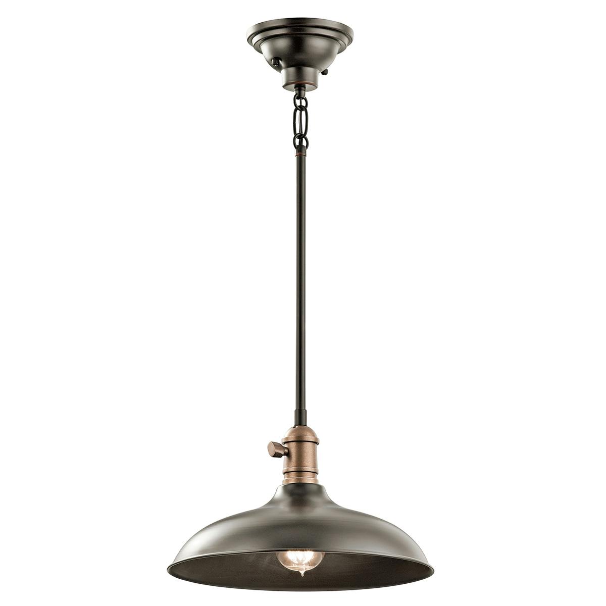 Cobson 7.5" Convertible Pendant Bronze on a white background