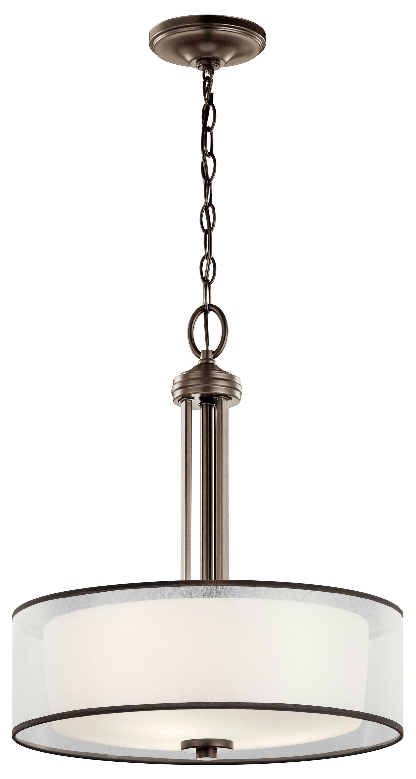 Tallie™ 3 Light Pendant Mission Bronze on a white background