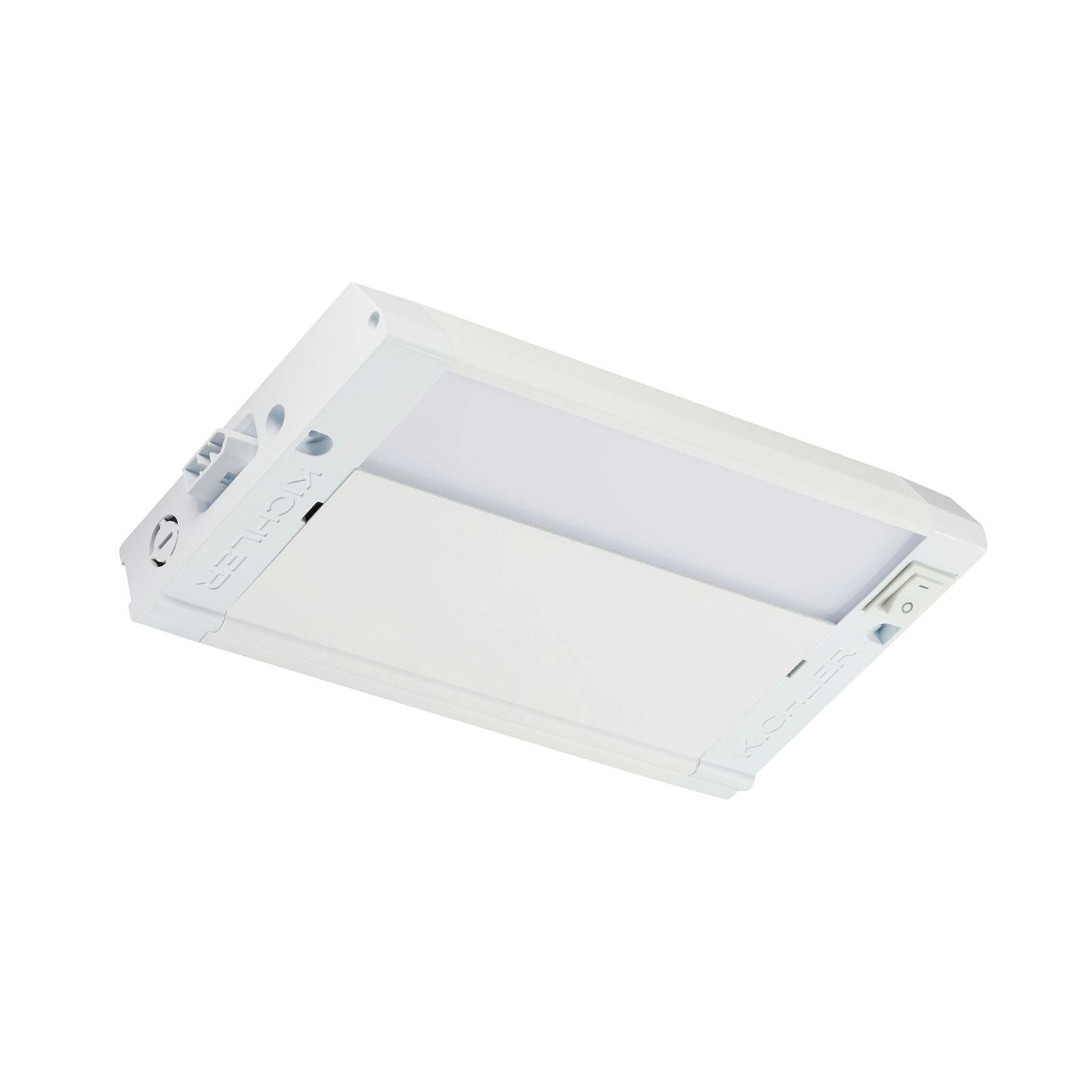 4U 8" 3000K LED Cabinet Light White on a white background