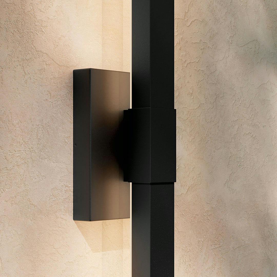 Patio with the Nocar 30" LED Outdoor Wall Light in Textured Black