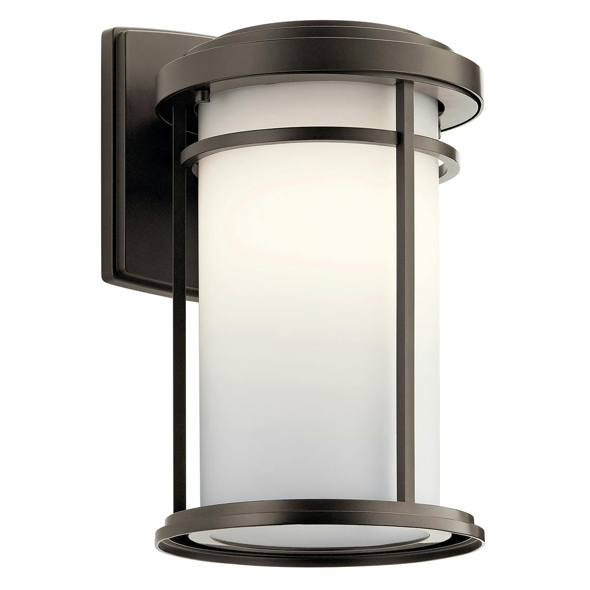 Toman 13.5" LED Outdoor Wall Light Black on a white background