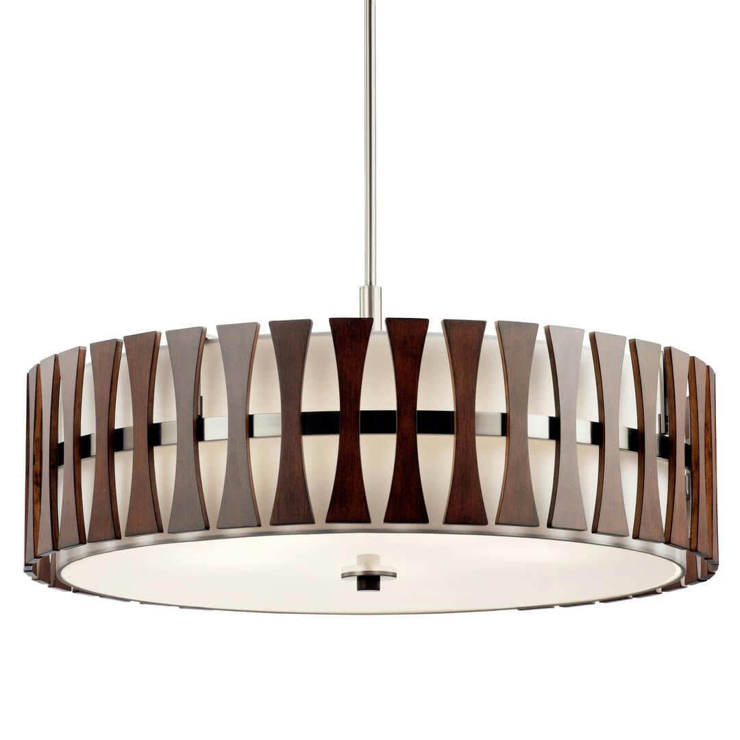 The Cirus Convertible Pendant in Auburn Stain on a white background