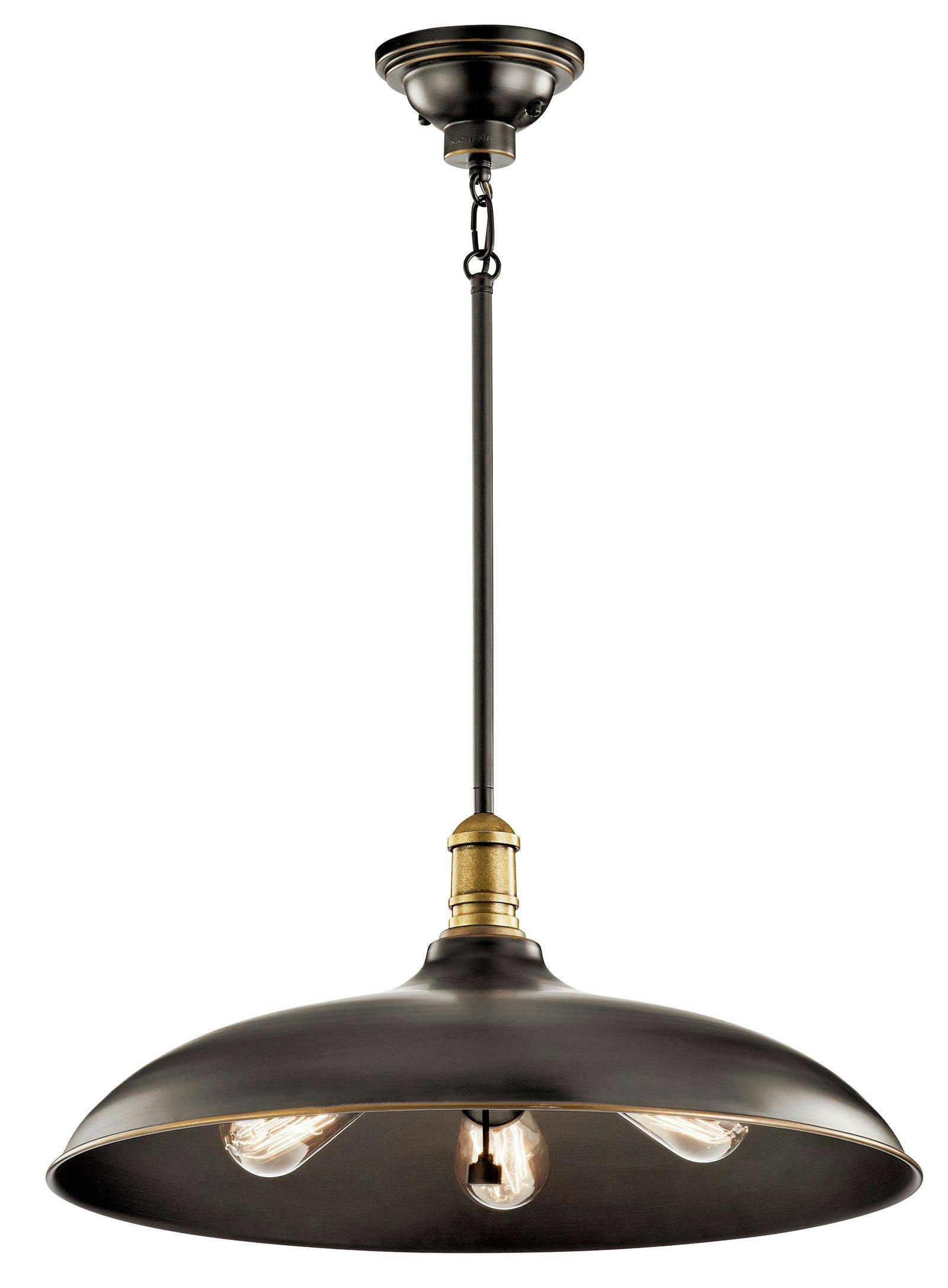 Cobson™ 3 Light 20" Pendant Olde Bronze® on a white background