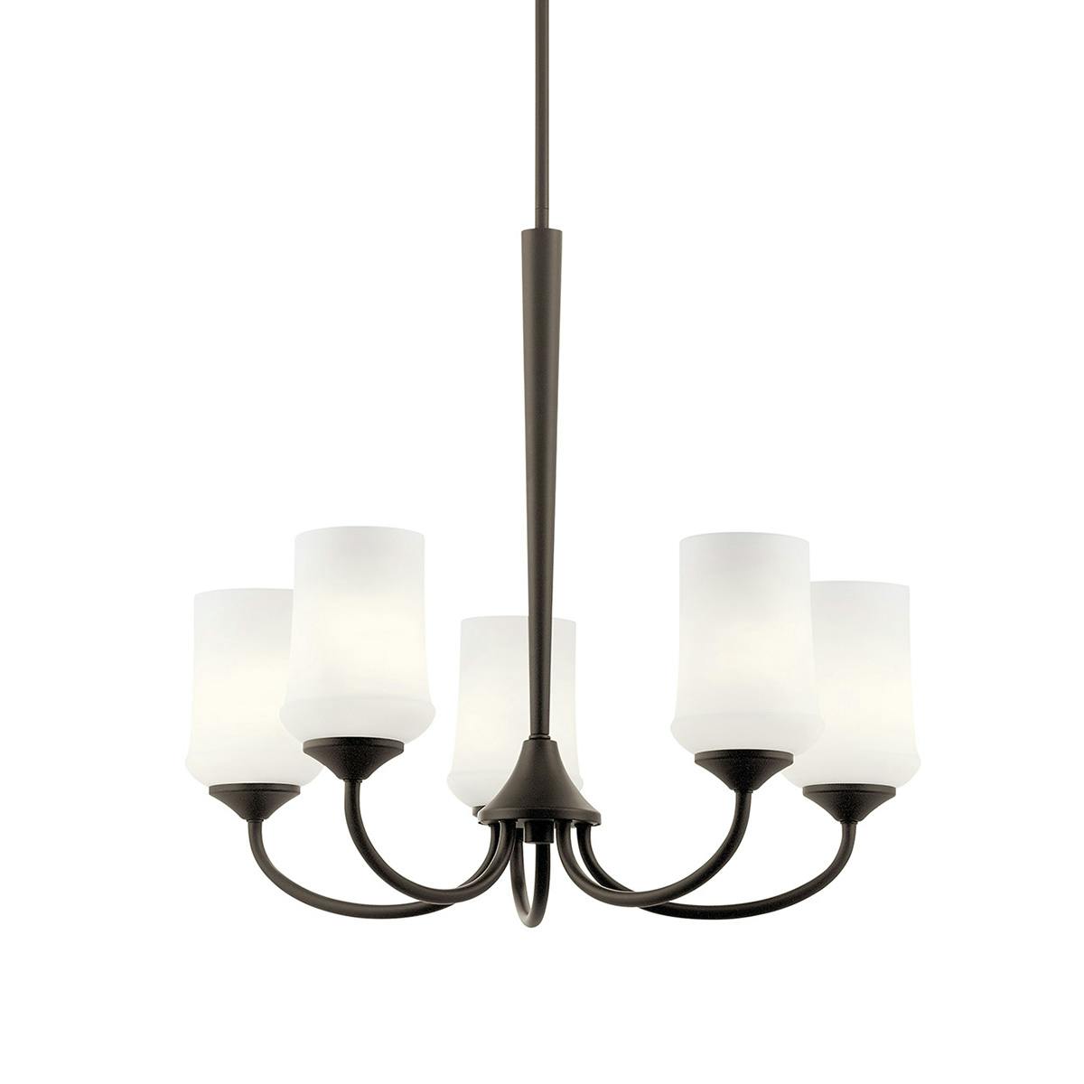 Aubrey 23" Chandelier in Olde Bronze® without the canopy on a white background