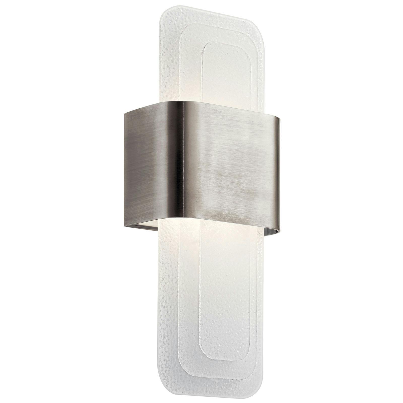 Serene 17" LED Wall Sconce in Pewter on a white background