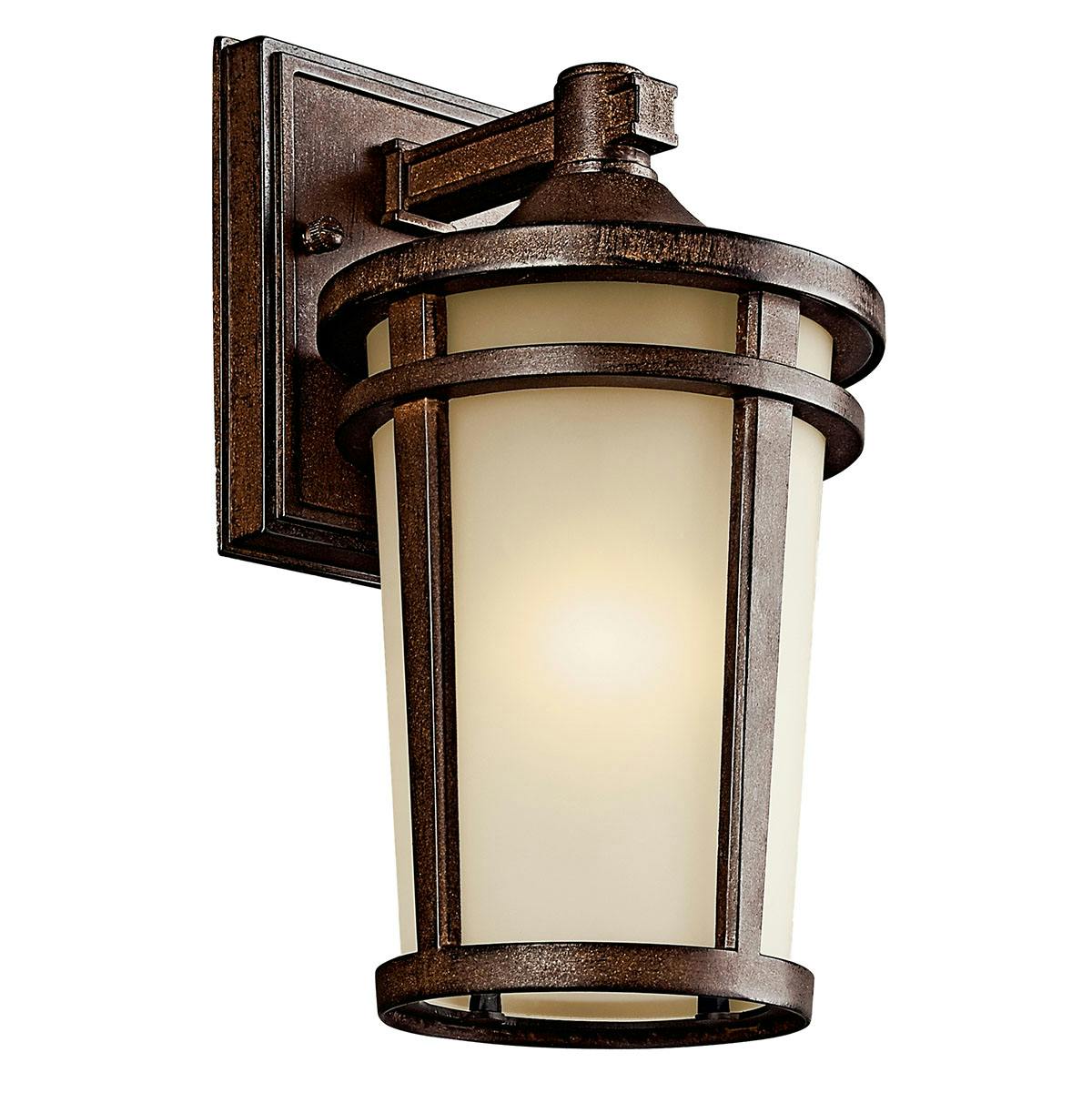 The Atwood 11" Wall Light in Brown Stone on a white background