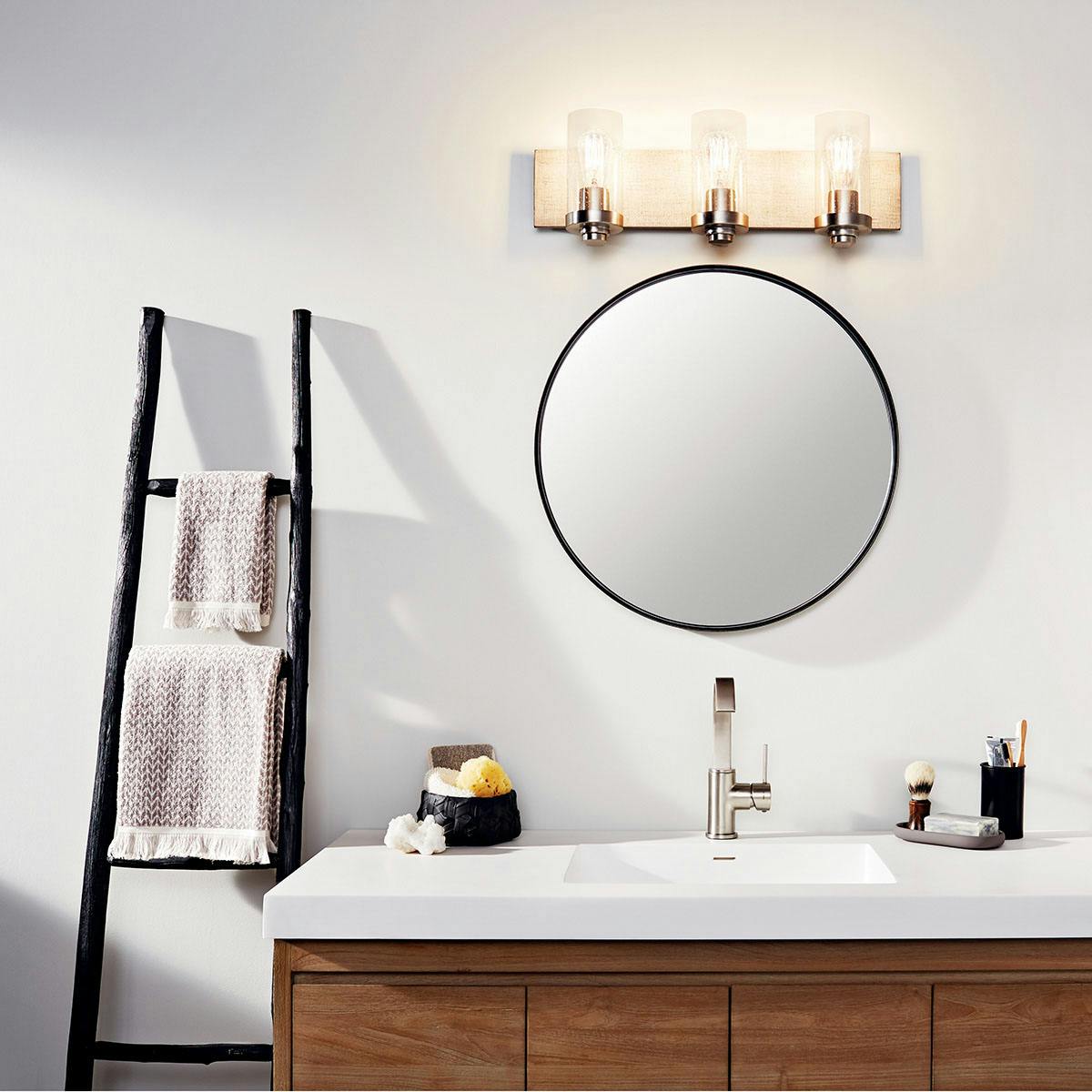 Day time Bathroom featuring Dalwood vanity light 45928CLP