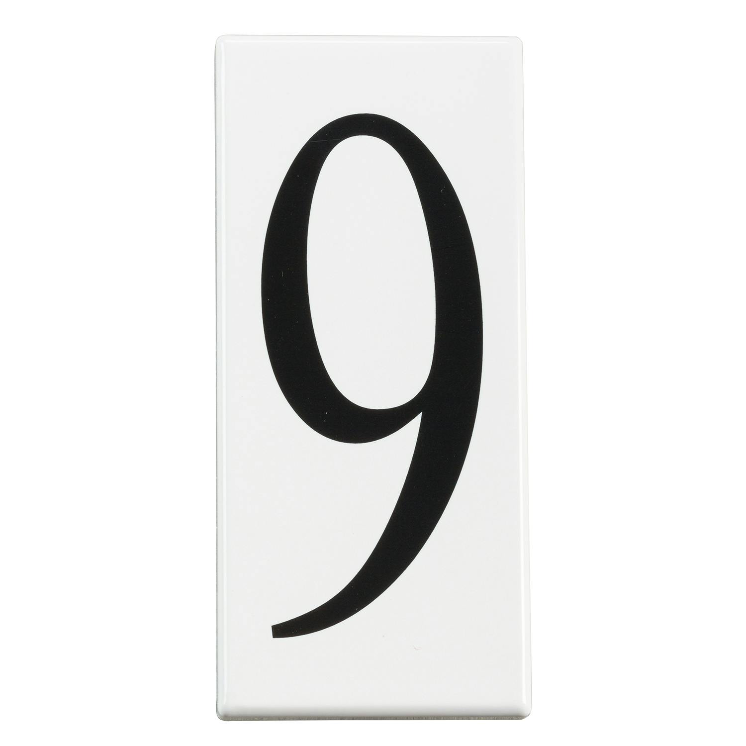 Address Light Number 9 Panel White on a white background