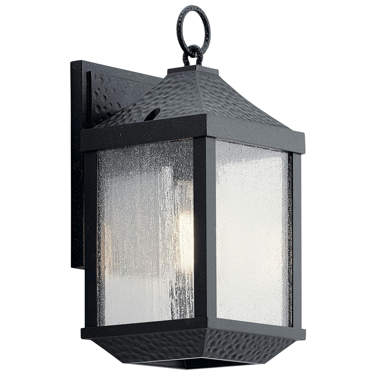 Springfield 13" Sconce Distressed Black on a white background