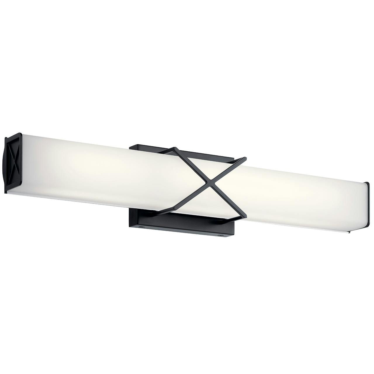 Trinsic™ 22" LED Vanity Light Matte Black on a white background