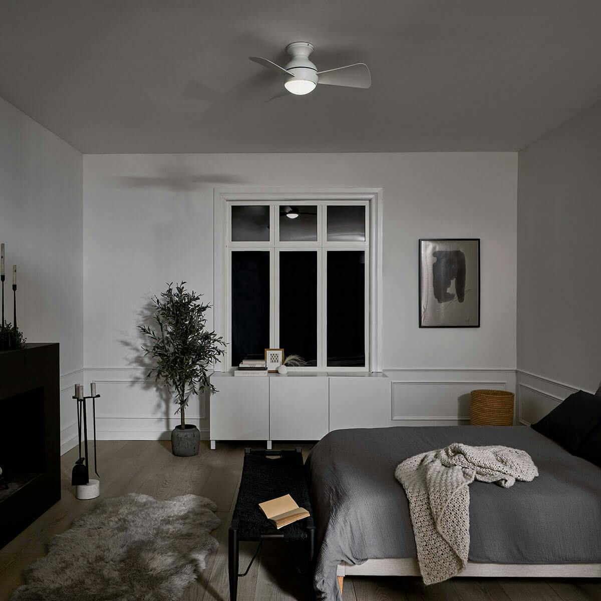Night time Bedroom featuring Sola 330150MWH