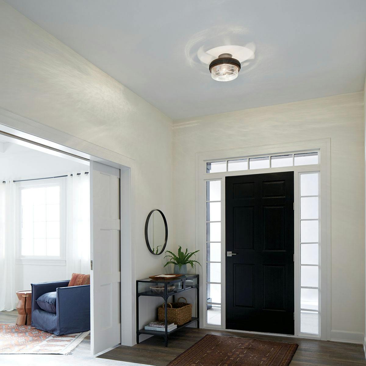 Day time Hallway image featuring Grand Bank flush mount light 44100AUB