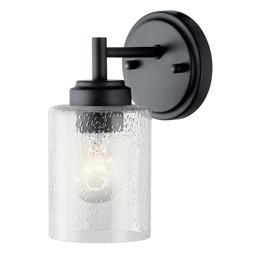 Winslow 1 Light Wall Sconce Black on a white background