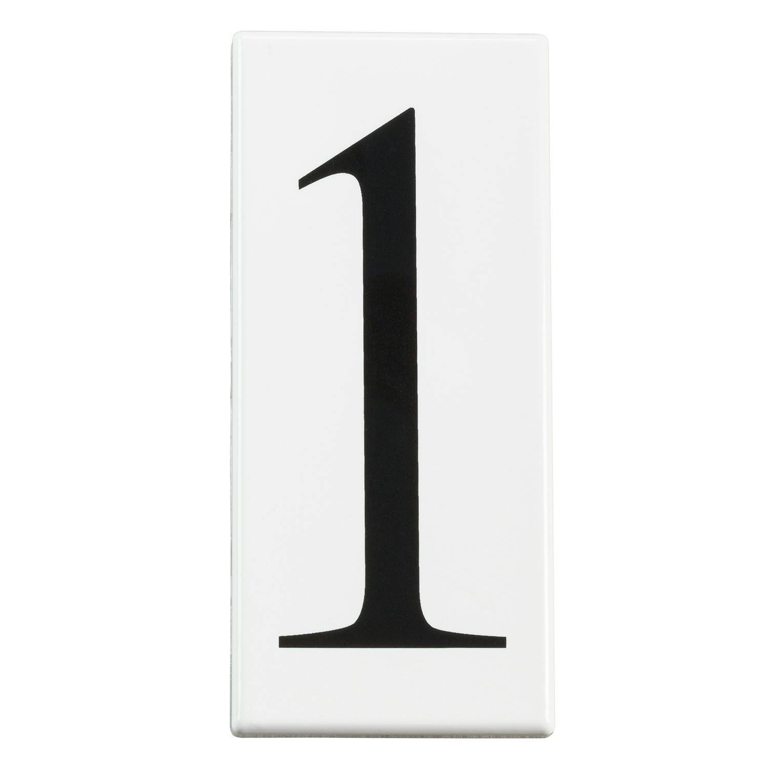 Address Light Number 1 Panel White on a white background