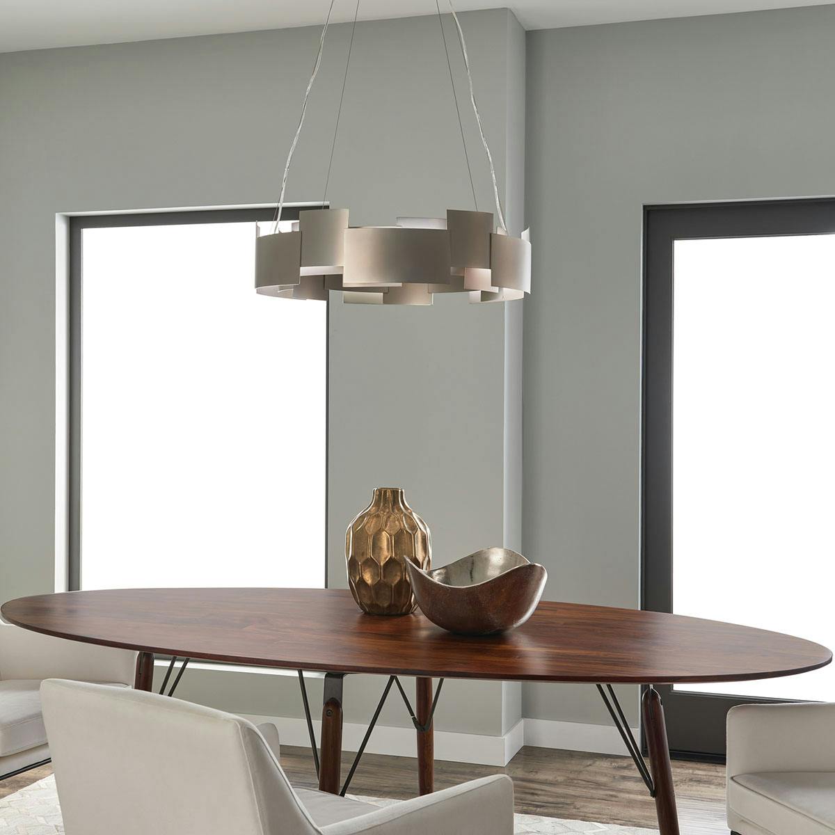 Day time dining room image featuring Moderne pendant 42992SNLED