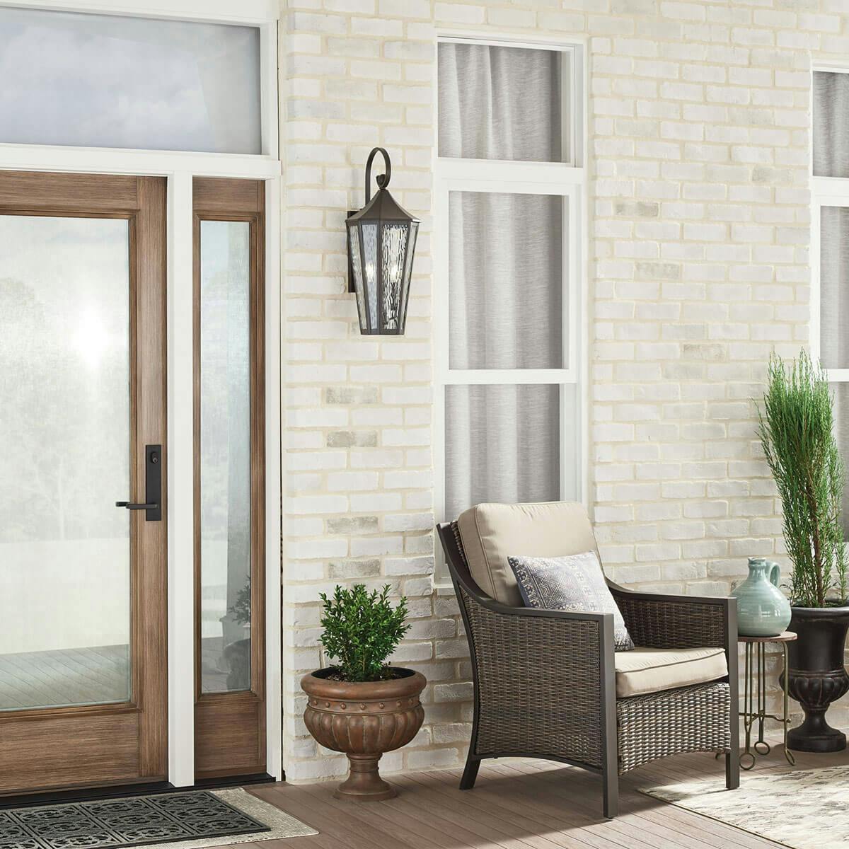 Day time Exterior image featuring Rochdale outdoor wall light 49513OZ