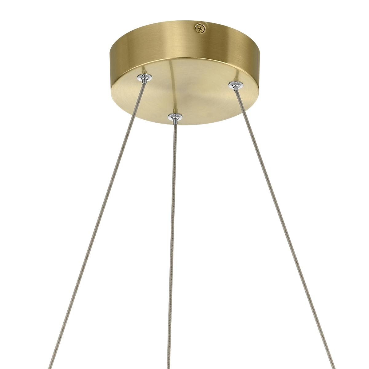 Canopy for the Arabella LED 6 Light Chandelier Gold on a white background