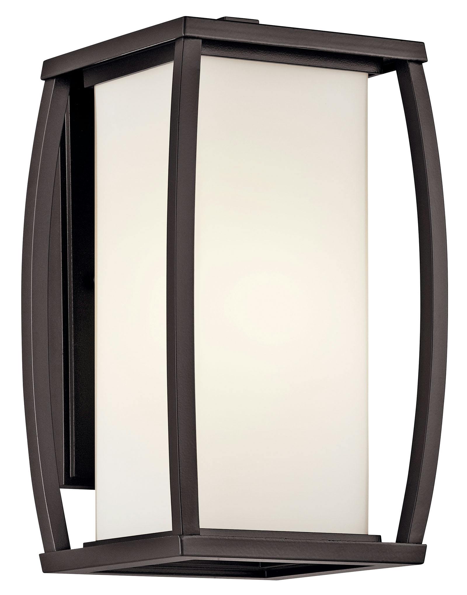 Bowen 13" Wall Light in a Bronze finish on a white background
