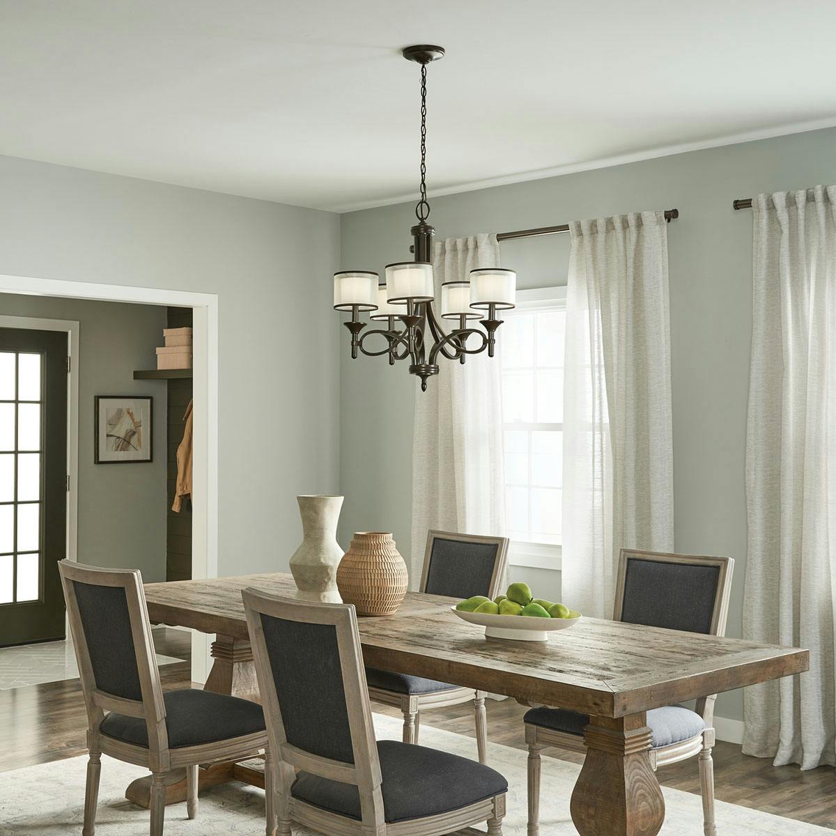 Day time dining room image featuring Lacey chandelier 42381MIZ