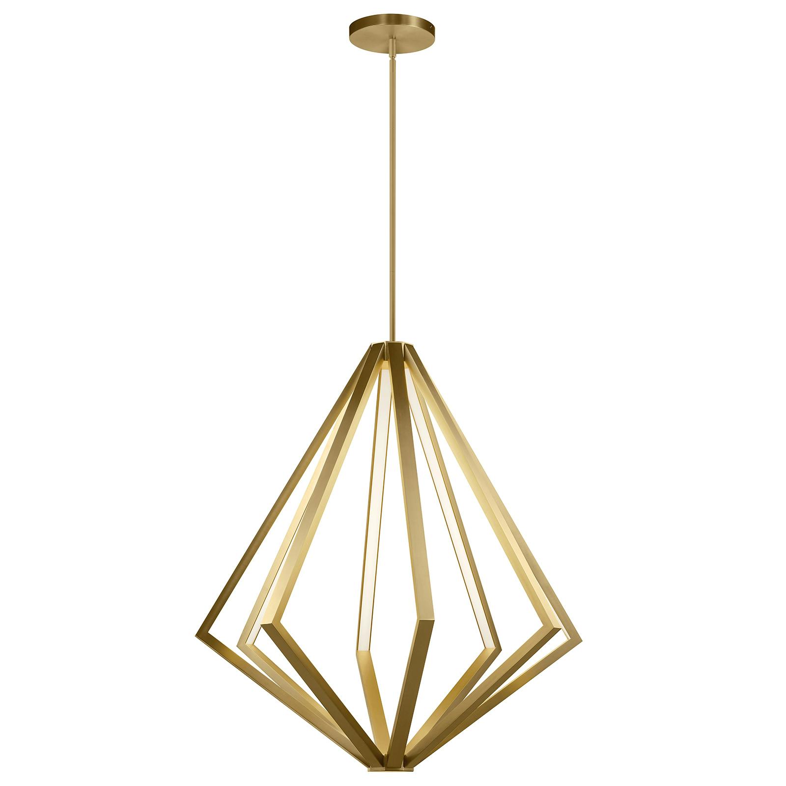 Everest 32" LED Pendant Champagne Gold on a white background