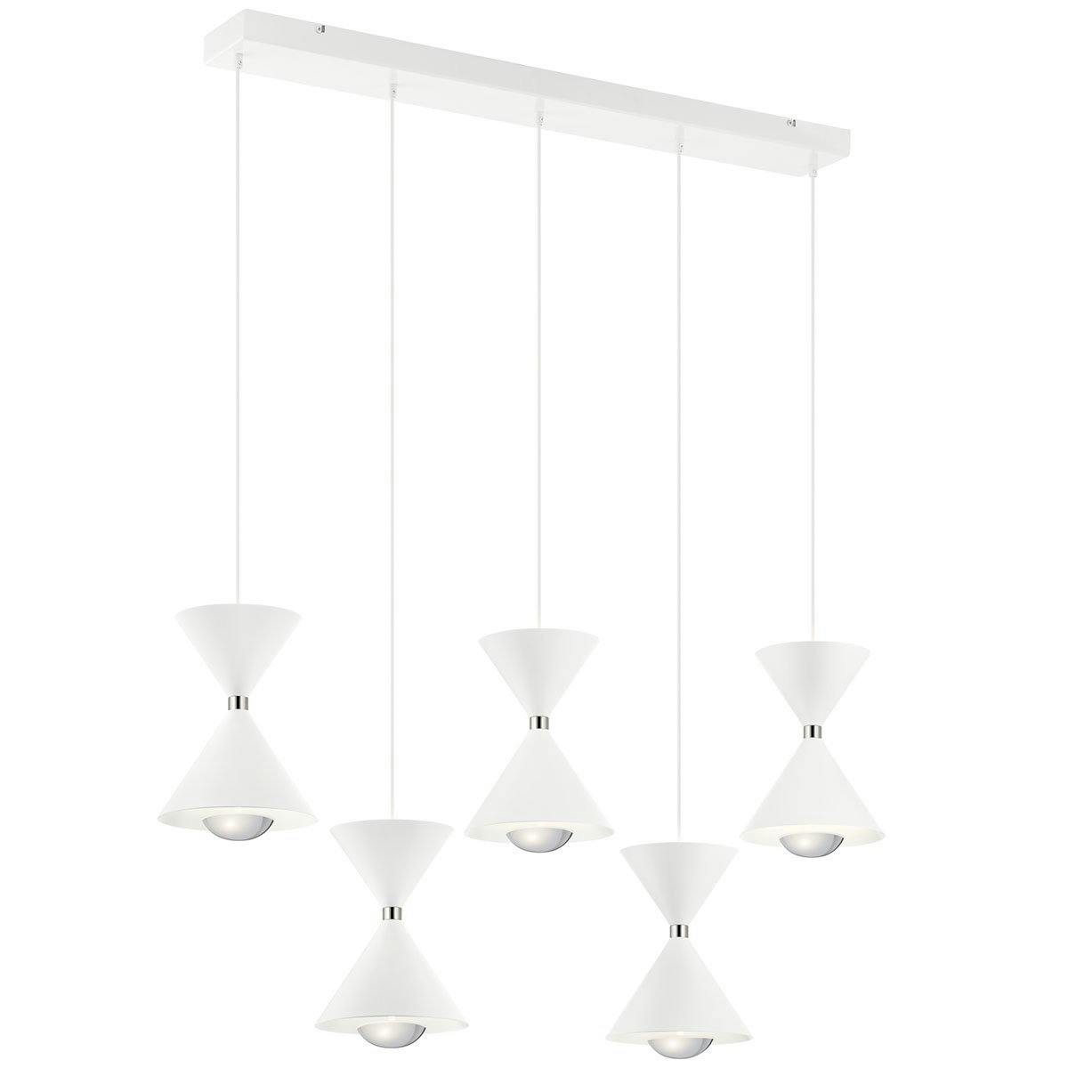 Kordan™ 41.75" LED Pendant Cluster White on a white background