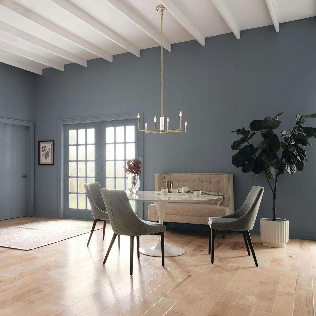 Day time dining room image featuring Laurent chandelier 52052CG