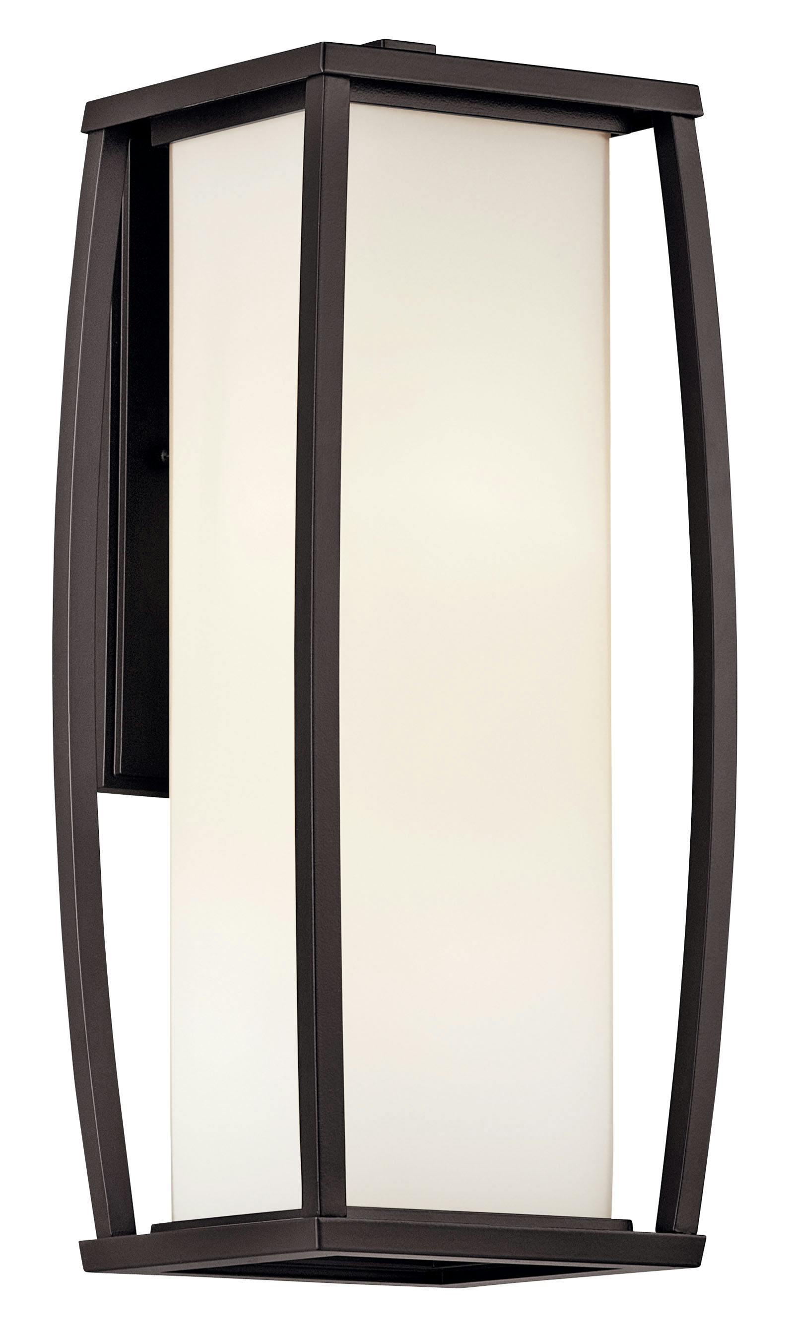 Bowen 18" Wall Light in a Bronze finish on a white background