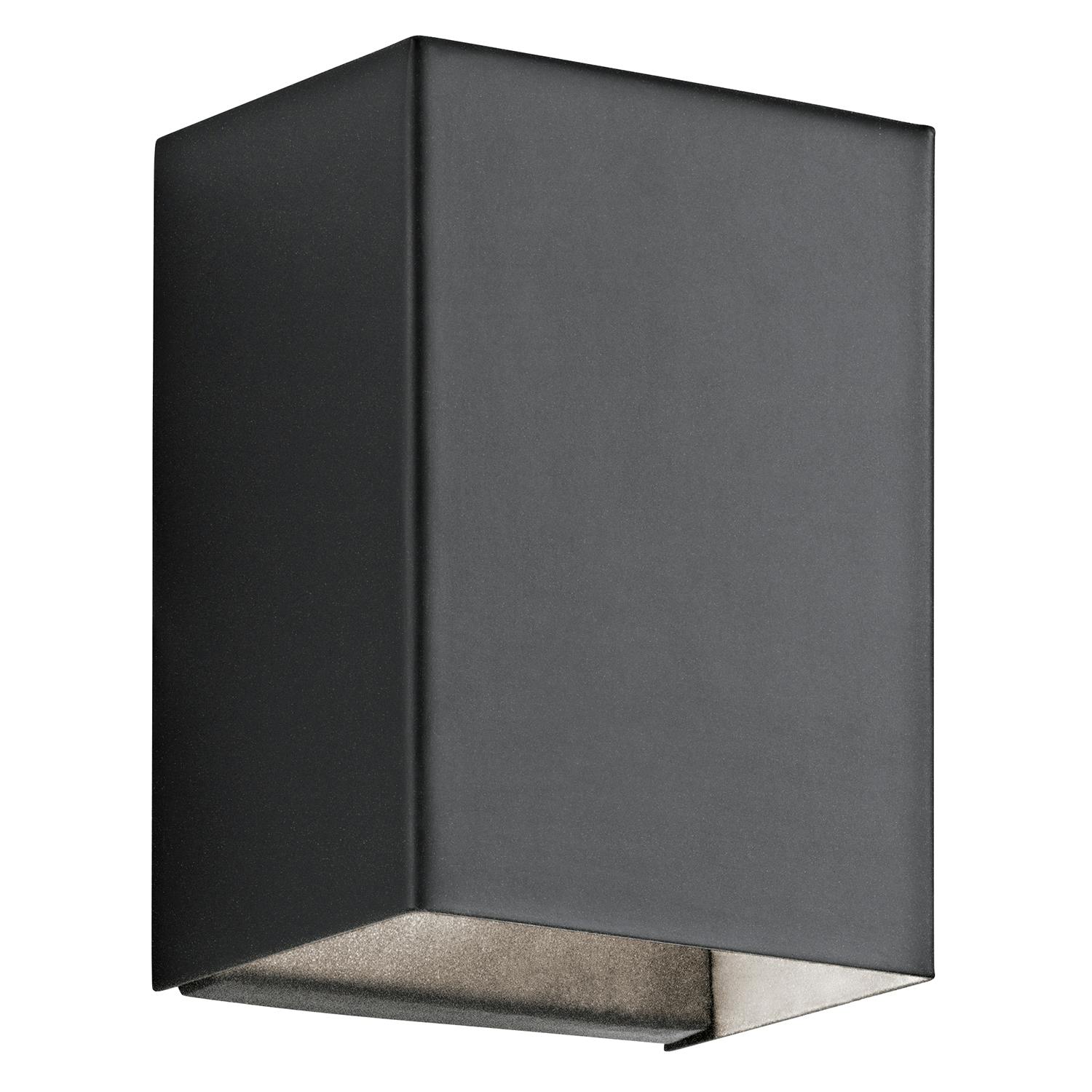 Walden 7.25" Wall Light Textured Black on a white background