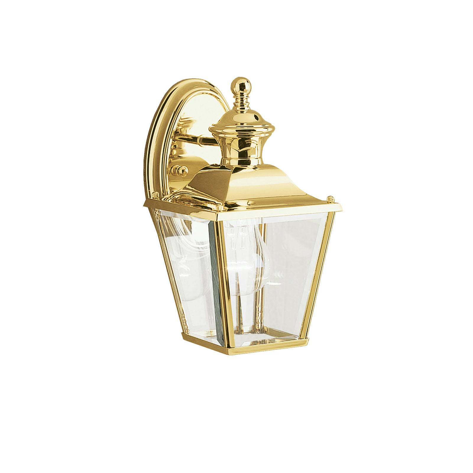 Bay Shore 10.3" Wall Light Polished Brass on a white background