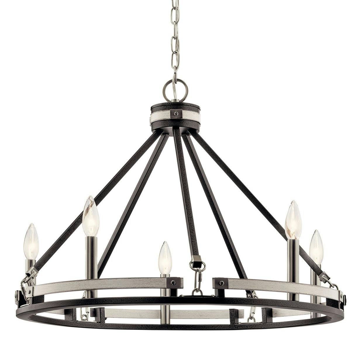 Stetton™ 18" Chandelier Anvil Iron without the canopy on a white background